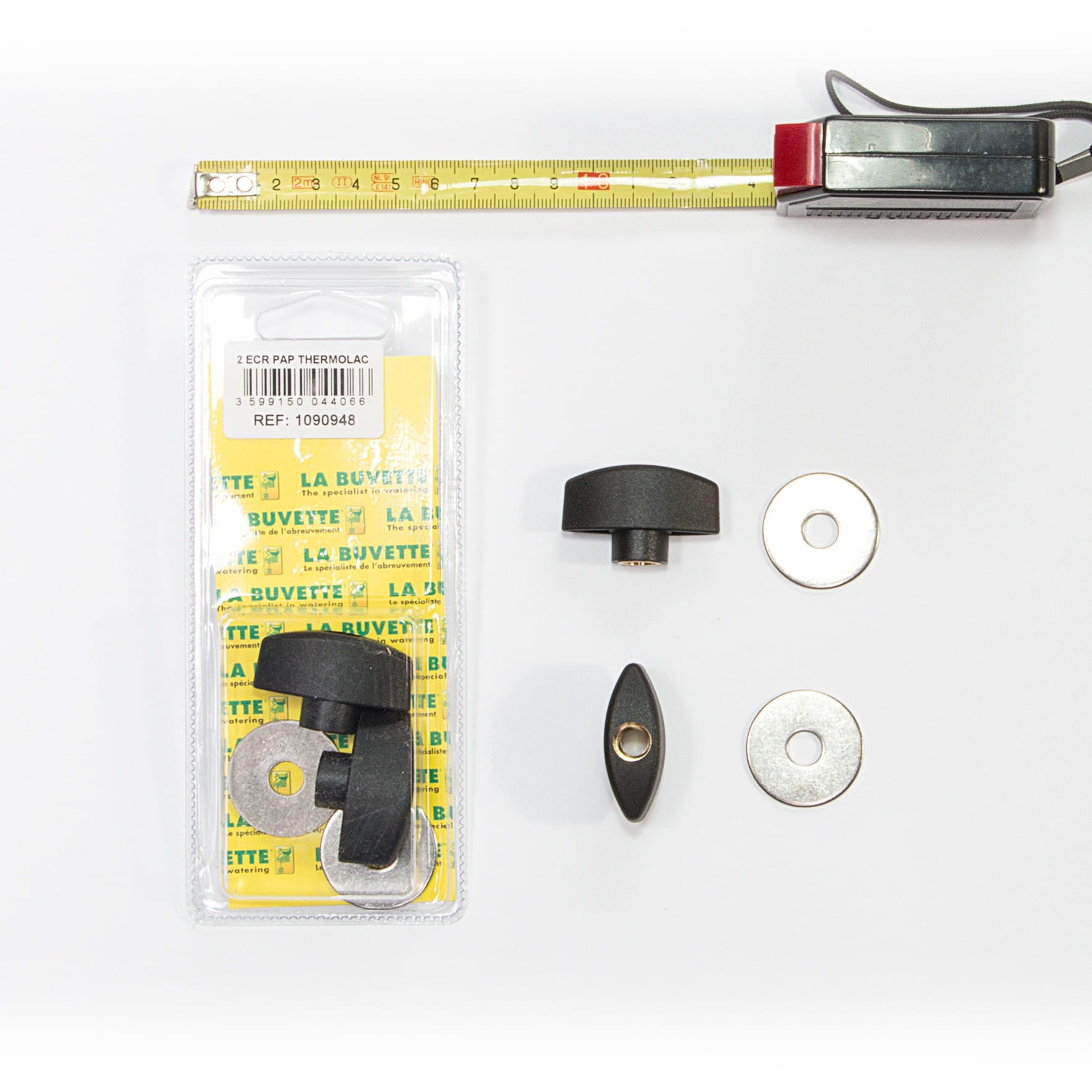 Nakrętki motylkowe do poidła izolowanego THERMOLAC, 2 szt., La Buvette - Cavalo